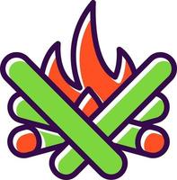 Bonfire Vector Icon Design