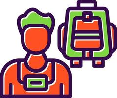 Tourist Vector Icon Design