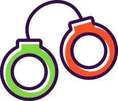 Handcuffs Vector Icon Design