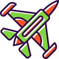 Jet Plane Vector Icon Design