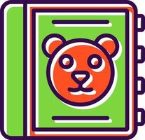 Childrens Book Vector Icon Design