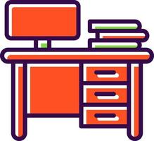 Work Table Vector Icon Design