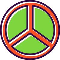 Peace Symbol Vector Icon Design