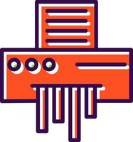 Paper Shredder Vector Icon Design