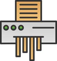 Paper Shredder Vector Icon Design