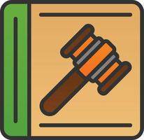 Law In Order Vector Icon Design