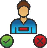 Decision Making Vector Icon Design