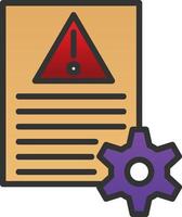 Risk Management Vector Icon Design