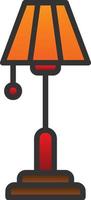 Floor Lamp Vector Icon Design