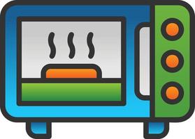 Microwave Oven Vector Icon Design