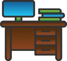 Work Table Vector Icon Design