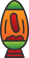 Lava Lamp Vector Icon Design