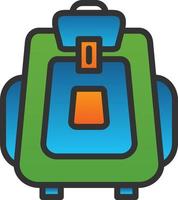 Backpack Vector Icon Design