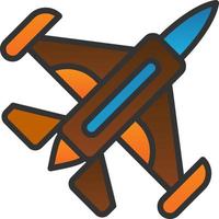 Jet Plane Vector Icon Design