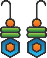 Earrings Vector Icon Design