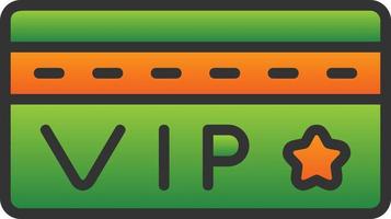 Vip Card Vector Icon Design