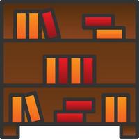 Bookshelf Vector Icon Design