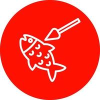 diseño de icono de vector de pesca submarina