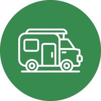 diseño de icono de vector de caravana