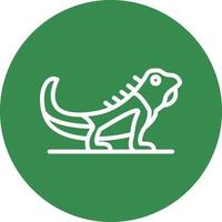 diseño de icono de vector de iguana