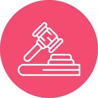 Law Vector Icon Design