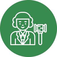 Judge Vector Icon Design