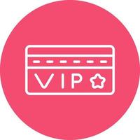 Vip Card Vector Icon Design