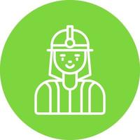 Firefighter Vector Icon Design