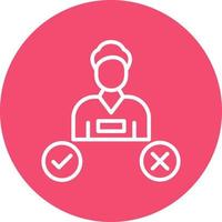 Decision Making Vector Icon Design