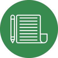 Writing Vector Icon Design