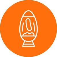 Lava Lamp Vector Icon Design