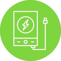 diseño de icono de vector de banco de energía