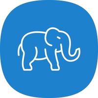 diseño de icono de vector de elefante