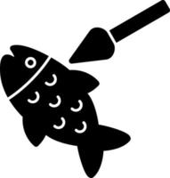 diseño de icono de vector de pesca submarina