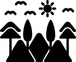 diseño de icono de vector de paisaje