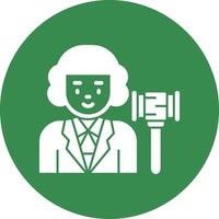 Judge Vector Icon Design