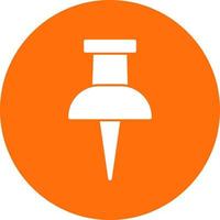 Push Pin Vector Icon Design