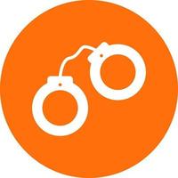 Handcuffs Vector Icon Design