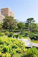 Monte Carlo - Japanese garden with the city in the background photo