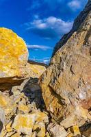 Rock debris blocks photo