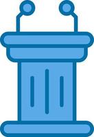 Tribune Vector Icon Design