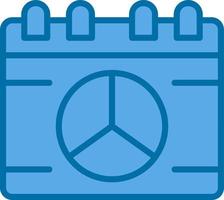 Peace Calendar Vector Icon Design