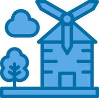 Windmill Vector Icon Design