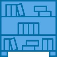 Bookshelf Vector Icon Design