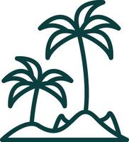 Island Vector Icon Design