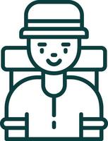 Traveller Vector Icon Design