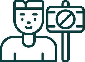Protester Vector Icon Design