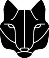 diseño de icono de vector de lobo