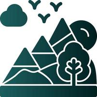 diseño de icono de vector de paisaje