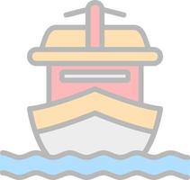 Yatch Vector Icon Design